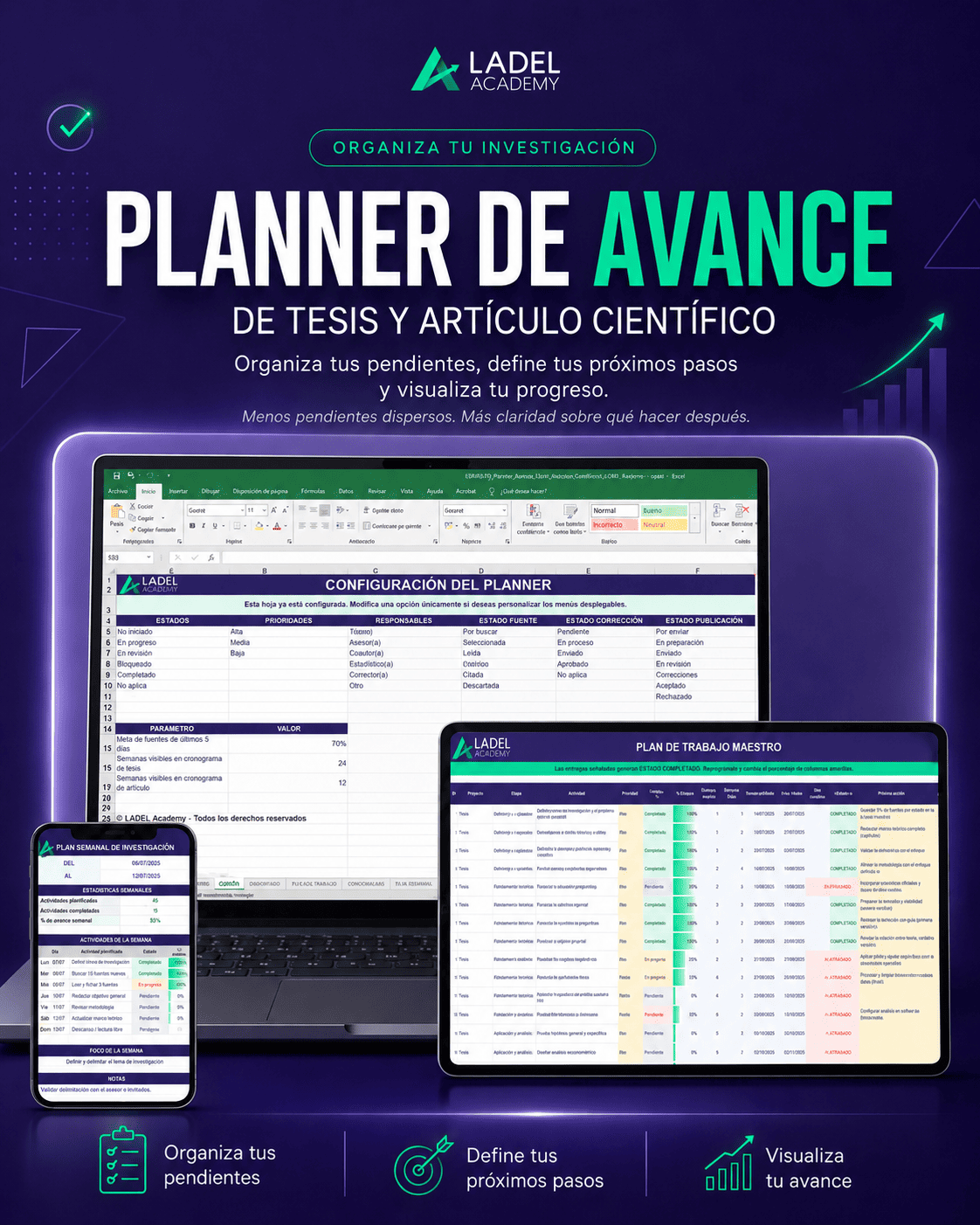 Planner de Avance de Tesis y Artículo Científico